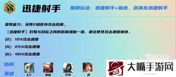 云顶之弈s7迅捷射手羁绊效果一览