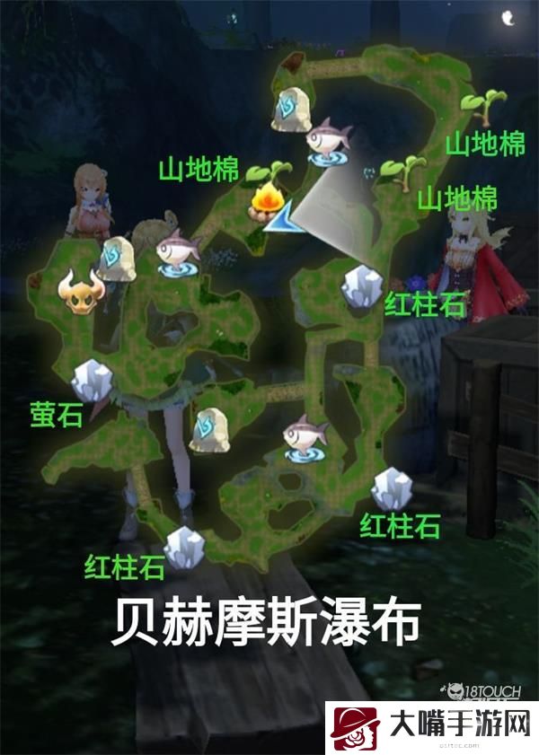 玛娜希斯回响所有地图资源分布一览
