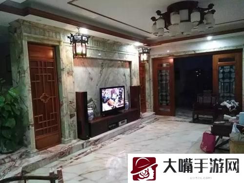 在姨母家的客厅