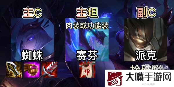 云顶之弈s7飞天蜘蛛阵容装备一览