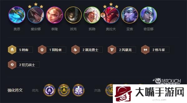 云顶之弈S7刺转奥拉夫阵容装备推荐